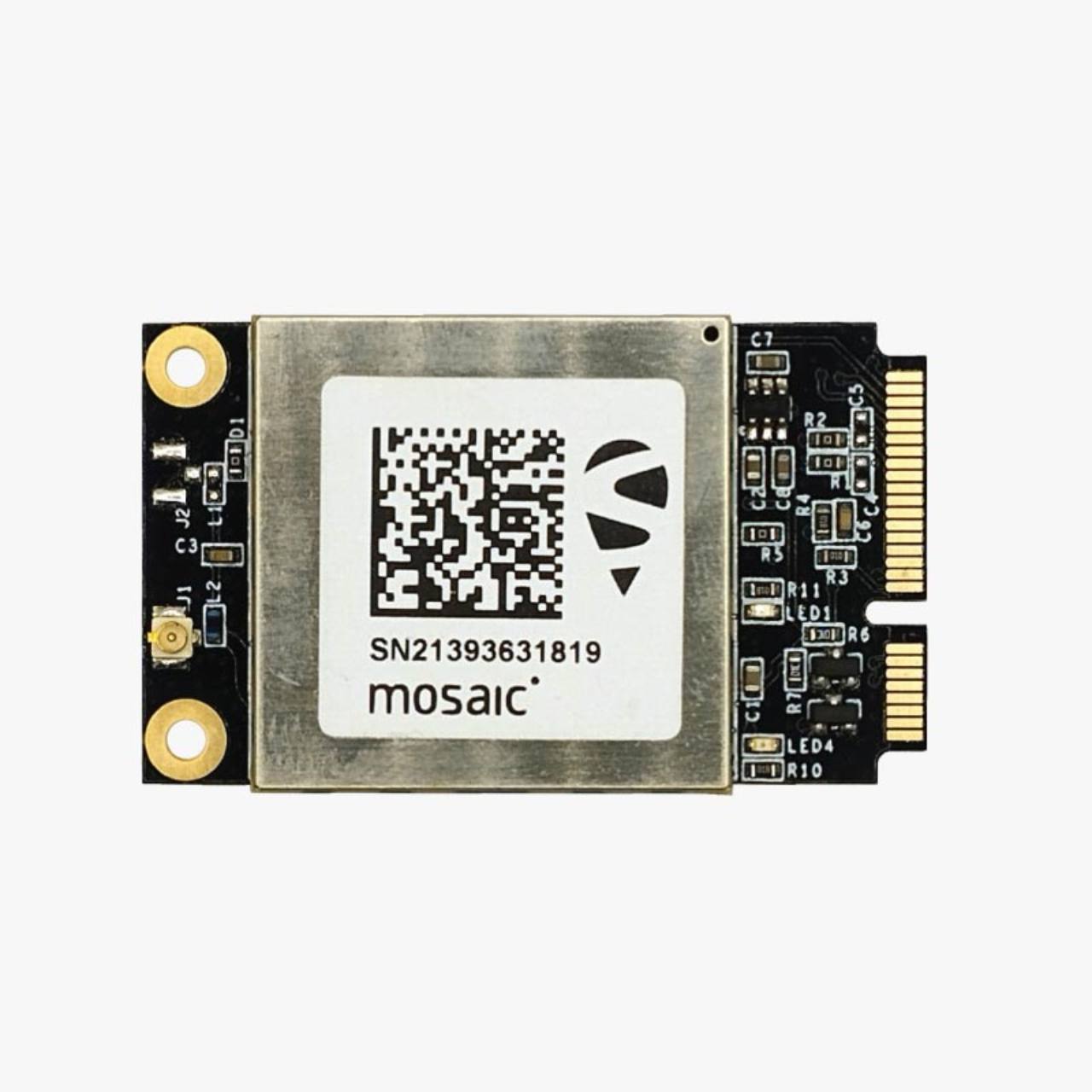 Septentrio mosaic GNSS receiver on a plug-in board