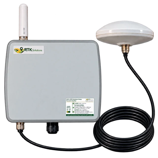 RTK Solutions farmer-owned base station with its lid fitted